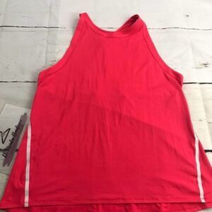 Athleta pink racerback spandex athletic workout tank top Womens XL